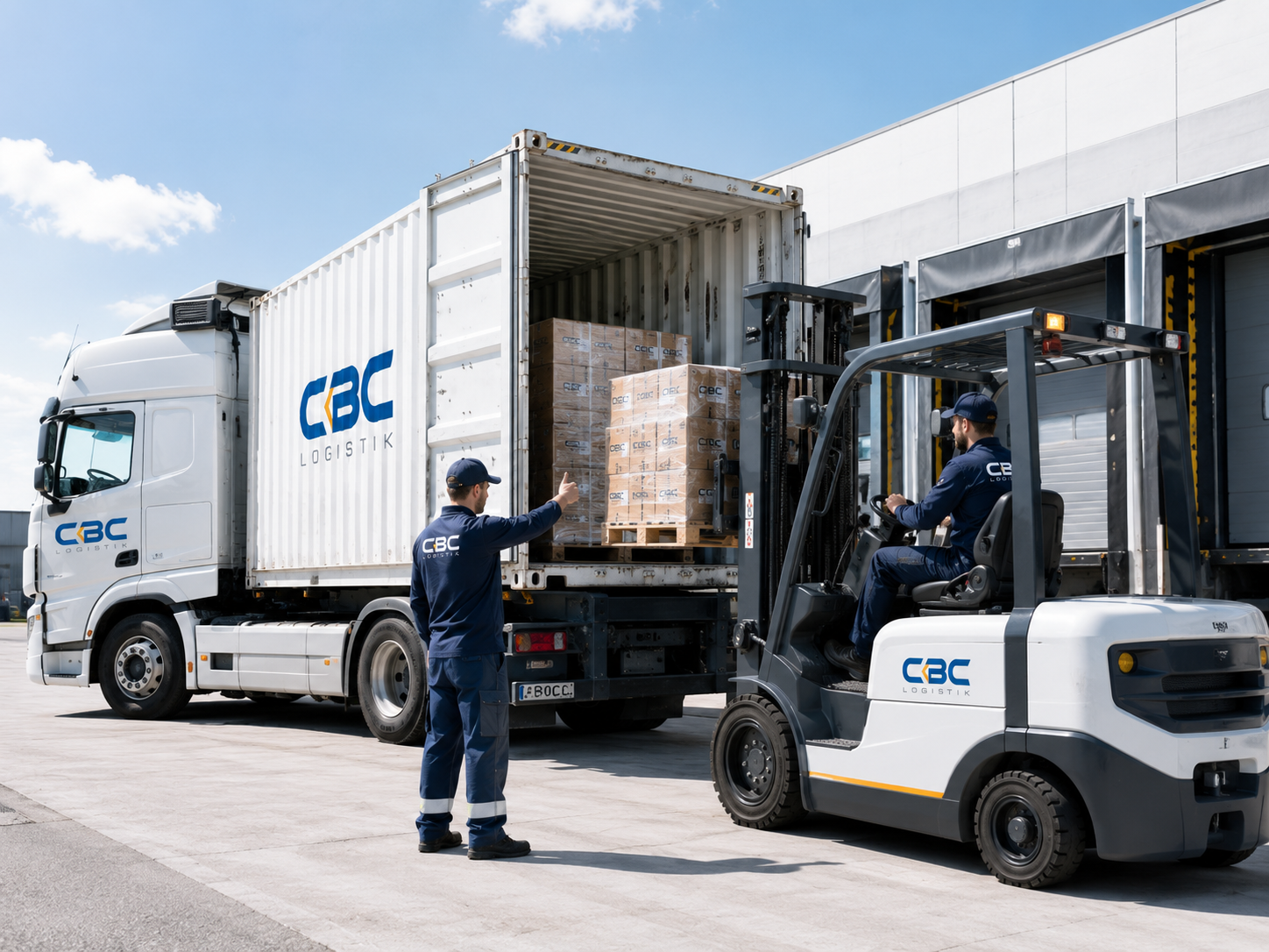 LKW Be- und Entladung Hamburg CBC Logistik Container Gabelstapler